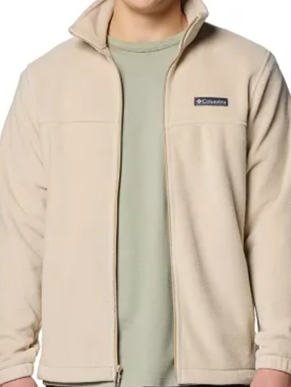 Columbia Men’s M Cream Full-Zip Fleece Jacket